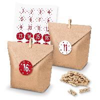 itenga SET Adventskalender 24x T�ten + Klammern + Zahlen...