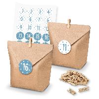 itenga SET Adventskalender 24x T�ten + Klammern + Zahlen...