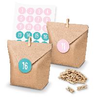 itenga SET Adventskalender 24x T�ten + Klammern + Zahlen...