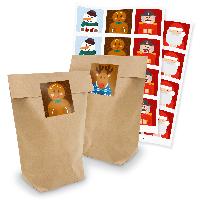 itenga Geschenkt�ten 24x T�ten + Sticker Weihnachtsbande...