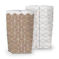 25x itenga Geschenkt�te bedruckt 17x26cm Muster Geometrie