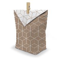 itenga 24x Geschenkt�ten 17x26cm Muster Geometrie + Klam...