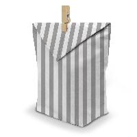itenga 24x Geschenkt�ten 17x26 cm Muster Streifen + Klam...