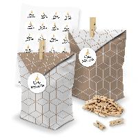 itenga SET Geschenkt�ten 24 x T�ten Geometrie + Klammern...
