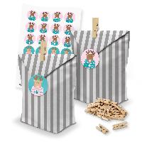 itenga SET Adventskalender 24 x T�ten Streifen + Klammer...