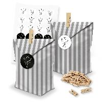 itenga SET Adventskalender 24 x T�ten Streifen + Klammer...