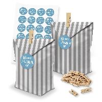 itenga SET Geschenkt�ten 24 x T�ten Streifen + Klammern ...