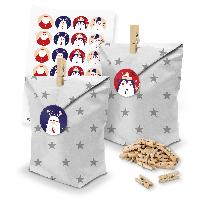 itenga SET Adventskalender 24 x T�ten Sterne + Klammern ...