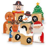 itenga Weihnachtsbande Adventskalender 24 Figuren + 24 W...