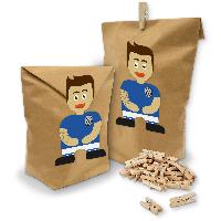 itenga SET Geschenkt�ten Fu�ball Blau Wei� 24 x T�ten + ...