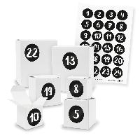 Adventskalender zum F�llen 24x Quader W�rfel gemischt WE...