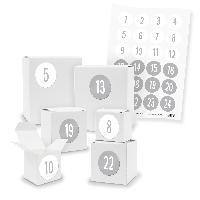 Adventskalender zum F�llen 24x Quader W�rfel gemischt WE...