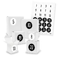 Adventskalender zum F�llen 24x Quader W�rfel gemischt WE...