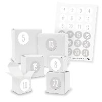 Adventskalender zum F�llen 24x Quader W�rfel gemischt WE...
