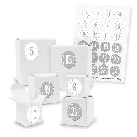 Adventskalender zum F�llen 24x Quader W�rfel gemischt WE...