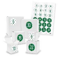 Adventskalender zum F�llen 24x Quader W�rfel gemischt WE...