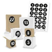 Adventskalender zum F�llen 24x Quader W�rfel gemischt + ...