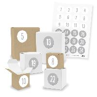 Adventskalender zum F�llen 24x Quader W�rfel gemischt + ...