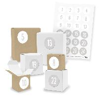 Adventskalender zum F�llen 24x Quader W�rfel gemischt + ...