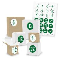 Adventskalender zum F�llen 24x Quader W�rfel gemischt + ...