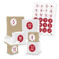 Adventskalender zum F�llen 24x Quader W�rfel gemischt + ...