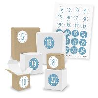 Adventskalender zum F�llen 24x Quader W�rfel gemischt + ...