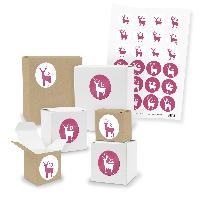 Adventskalender zum F�llen 24x Quader W�rfel gemischt + ...