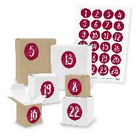 Adventskalender zum F�llen 24x Quader W�rfel gemischt + ...