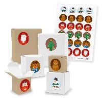itenga SET 24x Geschenkboxen Quader W�rfel gemischt + St...