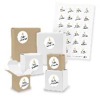 itenga SET 24x Geschenkboxen Quader W�rfel gemischt + St...