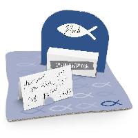 itenga Geldgeschenk Verpackung Fisch Blau Kommunion Konf...