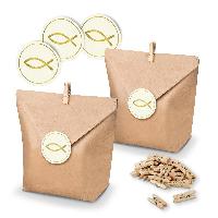 itenga SET 24x Geschenkt�ten + Klammern + Motivsticker (...