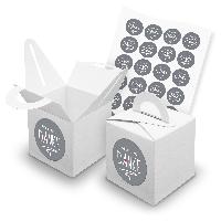 itenga SET 24x W�rfelboxen mit Griff Wei� (V42) + Motivs...