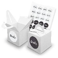 itenga SET 24x W�rfelboxen mit Griff Wei� (V42) + Motivs...