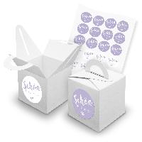itenga SET 24x W�rfelboxen mit Griff Wei� (V42) + Motivs...