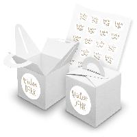 itenga SET 24x W�rfelboxen mit Griff Wei� (V42) + Motivs...