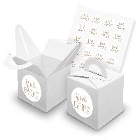itenga SET 24x W�rfelboxen mit Griff Wei� (V42) + Motivs...