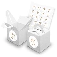 itenga SET 24x W�rfelboxen mit Griff Wei� (V42) + Motivs...