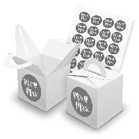 itenga SET 24x W�rfelboxen mit Griff Wei� (V42) + Motivs...
