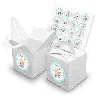itenga SET 24x W�rfelboxen mit Griff Wei� (V42) + Motivs...