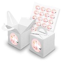 itenga SET 24x W�rfelboxen mit Griff Wei� (V42) + Motivs...