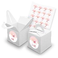 itenga SET 24x W�rfelboxen mit Griff Wei� (V42) + Motivs...