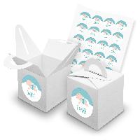 itenga SET 24x W�rfelboxen mit Griff Wei� (V42) + Motivs...