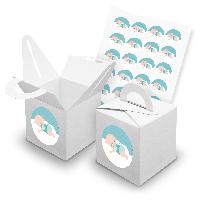 itenga SET 24x W�rfelboxen mit Griff Wei� (V42) + Motivs...