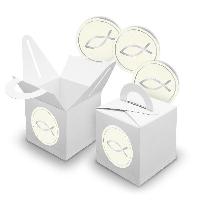 itenga SET 24x W�rfelboxen mit Griff Wei� (V42) + Motivs...