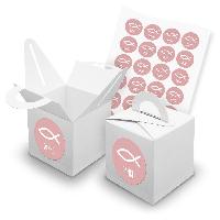 itenga SET 24x W�rfelboxen mit Griff Wei� (V42) + Motivs...