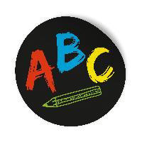 10x Sticker Aufkleber ABC Schulanfang Schwarz / Bunt, � ...