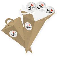 itenga SET V45 Kleines Dankesch�n Holz 24x Geschenkt�te ...