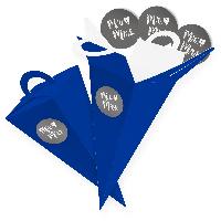 itenga SET V47 Mr. & Mrs. 24x Geschenkt�te 14 cm, Blau +...