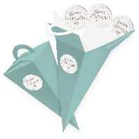 itenga SET V52 Dankesch�n Wei� 24x Geschenkt�te 14 cm, T...